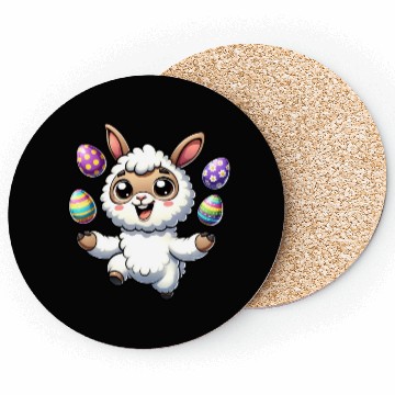 Discover Easter Llama Juggling Coasters