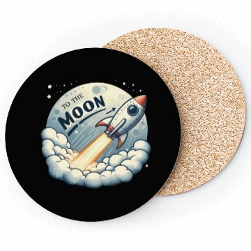 Discover To The Moon Coasters