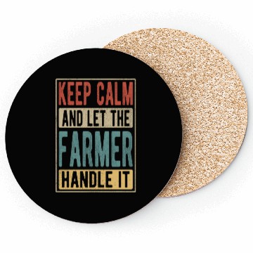 Discover Farmer Retro Gift Coasters