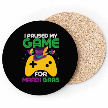 Discover Game Lover Mardi Gras Celebration Coasters