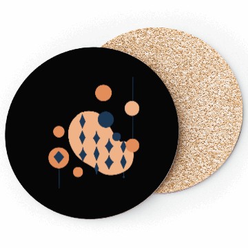Discover Geometric Circles, Triangles, Lines Vector Design Coasters