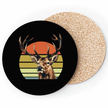 Discover Hunting Elk Deer Funny Hunter Coasters