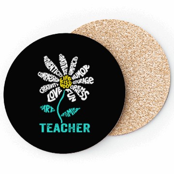 Discover Teacher Daisy Coasters