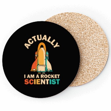 Discover Retro Rocket Scientist Space Shuttle Coasters