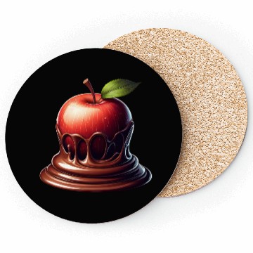 Discover Chocolate Apple Fusion Melting Design Coasters
