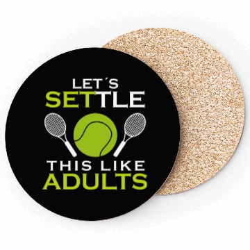 Discover Funny Adults Tennis Player Coasters