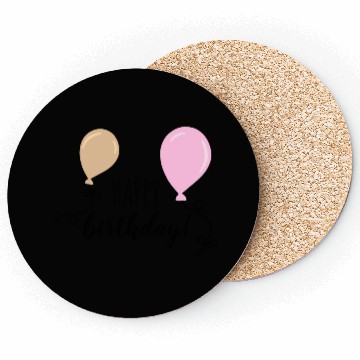 Discover Happy birthday party balloons Coasters