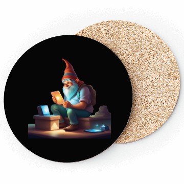 Discover A Father's Day Gnome as a tech-savvy dad Coasters