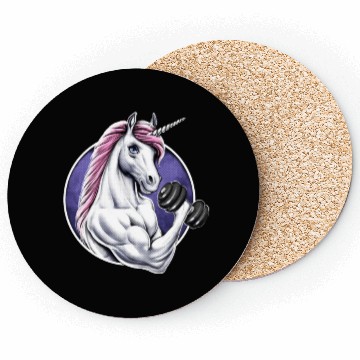 Discover Unicorn Gym Fitness Coasters