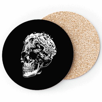 Discover Surfing Surfer Skull Skull Nature Coasters