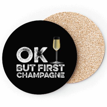 Discover OK But First Alcohol Coasters - Funny Drinking Cool