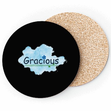 Discover Gracious Word in the Blue Cloud Coasters