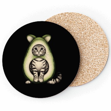 Discover Avocado Cat Coasters