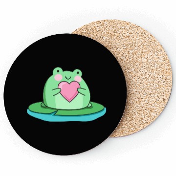 Discover Cute frog cartoon drawing Coasters