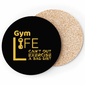 Discover Gym Rat Bad Diet Exercise Coasters