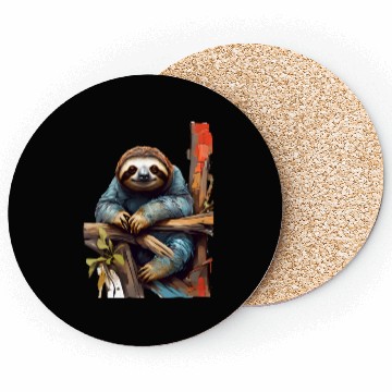 Discover beautiful animal Sloth Coasters