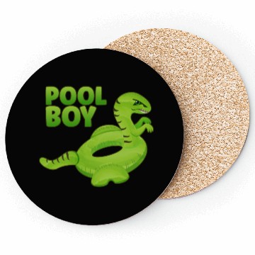 Discover Pool Boy Dinosaur Floatie Swimming Pool Coasters