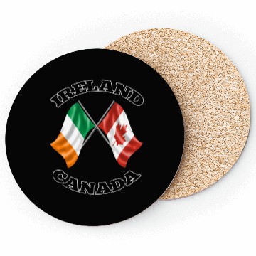 Discover Irish Canadian Ireland and Canada Flags Coasters