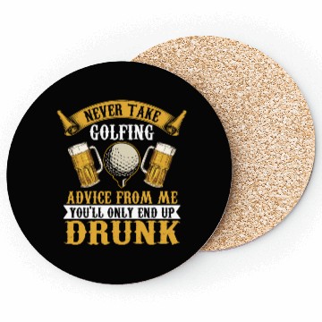 Discover Funny golf beer golfing Coasters