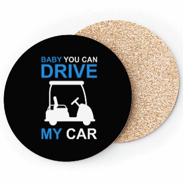 Discover Funny Golf Cart Driver Coasters