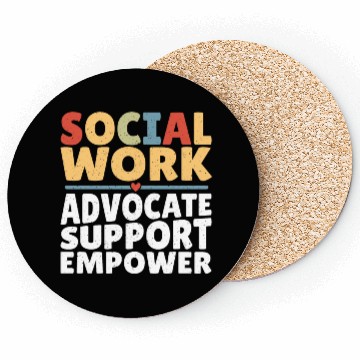 Discover Political Science Social Works LCSW Social Worker Coasters