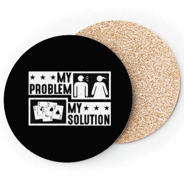 Discover Euchre Player My Problem My Pictogram Mom Dad Coasters