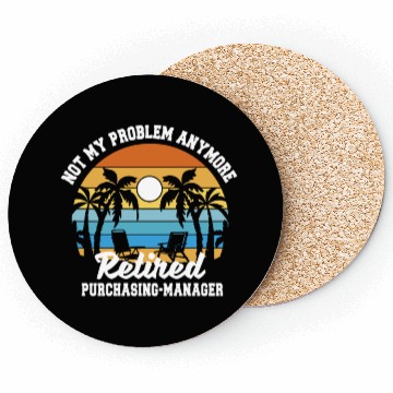 Discover Retirement gift idea Retired Purchasing manager Coasters