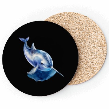 Discover Narwhal Whale Coasters
