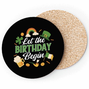 Discover Irish Birthday Celebration Festive St. Coasters