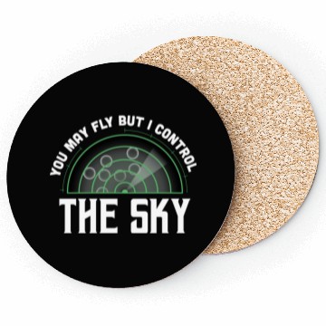 Discover I Control Sky Air Traffic Professionals Gift Coasters