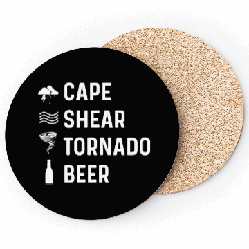 Discover Cape Shear Tornado Forecaster Gift Coasters