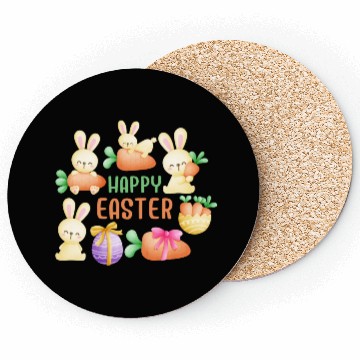 Discover Happy bunny Easter Coasters
