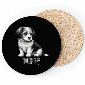 Discover Fluffy Terrier Puppy Coasters