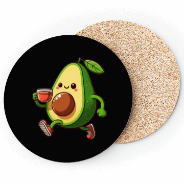 Discover Tea Time Avocado Coasters