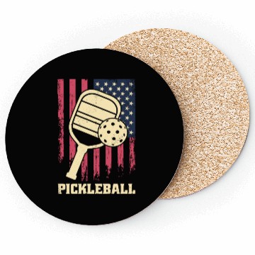 Discover Patriotic Pickleball Passion Coasters