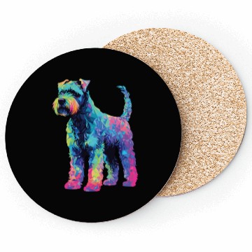 Discover Watercolor Colorful Kerry Blue Terrier Coasters
