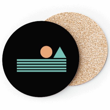 Discover Retro Sunrise Coasters