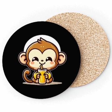 Discover Monkey Business: Banana Juice Break Coasters