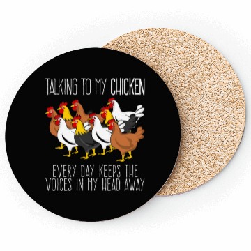 Discover Chickens Poultry Chicken Farmer Coasters