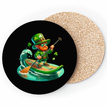 Discover St. Patrick's Day Paddle Boarding Coasters