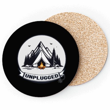 Discover Camping Unplugged Coasters