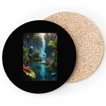 Discover alien jungle with a lagoon and waterfall Coasters