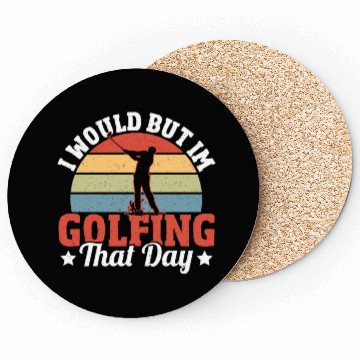 Discover Golf Course Golfers Funny Golf Coasters