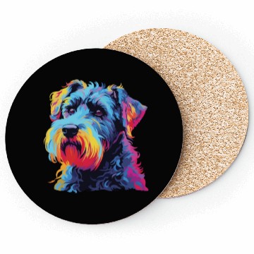 Discover Watercolor Colorful Kerry Blue Terrier Coasters