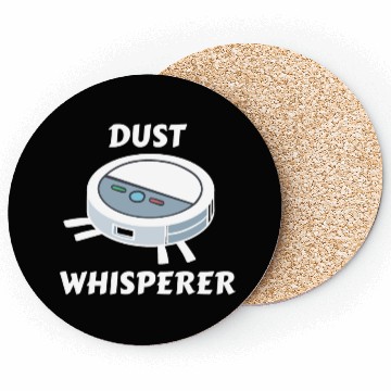 Discover Dust Whisperer Robot Vacuum Cleaner Coasters
