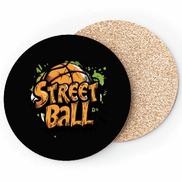 Discover design a illustration street basketball Coasters