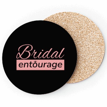 Discover Pink "Bride" Coasters Coasters, Bride Accessories, Party