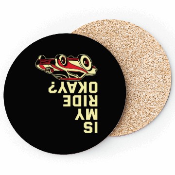 Discover Funny Drag Racing Race Car Driver Coasters