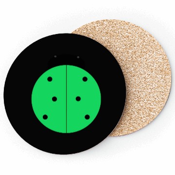 Discover green ladybug Coasters
