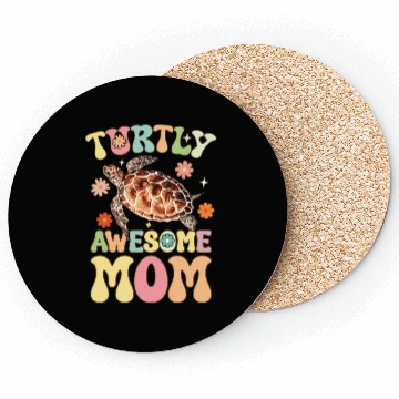 Discover Groovy Turtle Lover Mom Coasters